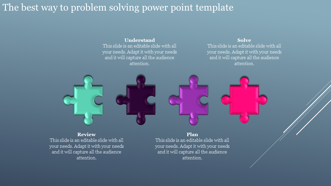 Problem Solving PowerPoint Template For Presentation